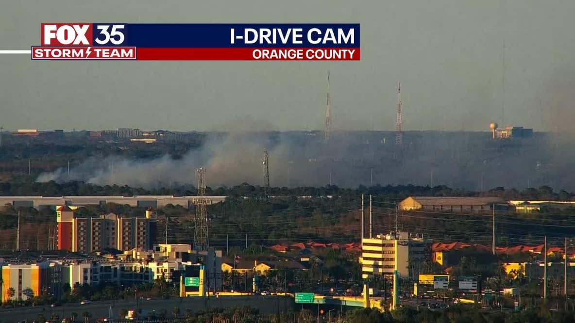 Brush fire near President Obama Parkway in Orlando